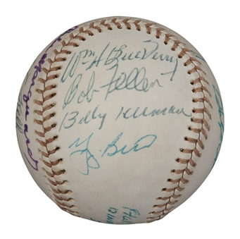 1970s Hall Of Famers Multi-Signed Official National League Baseball With 14 Signatures (JSA)
